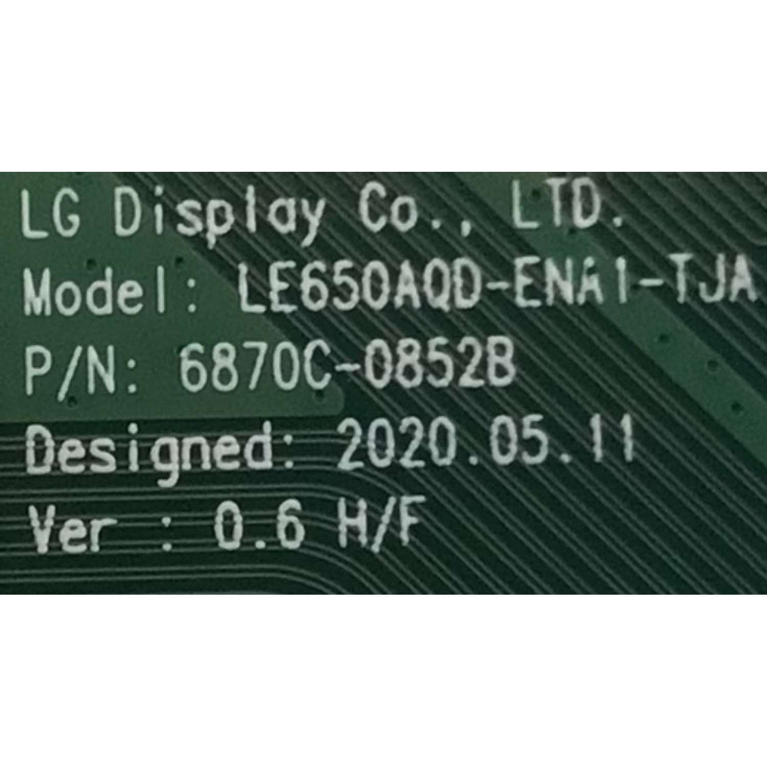 T-CON PARA TV LG / NUMERO DE PARTE 6871L-6458H / 6870C-0852B / 6458H / MODELO 48C1PUB. DUSPLJR - Imagen 2